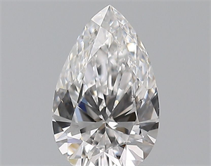 Picture of Natural Diamond 0.40 Carats, Pear with  Cut, D Color, VVS1 Clarity and Certified by GIA