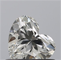 Natural Diamond 0.49 Carats, Heart with  Cut, I Color, VVS1 Clarity and Certified by GIA