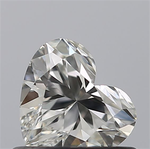 Picture of Natural Diamond 0.49 Carats, Heart with  Cut, I Color, VVS1 Clarity and Certified by GIA