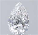 Diamante Natural 0.70 quilates, De pera , Color G, claridad SI1 y certificado GIA