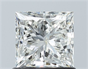 Natural Diamond 1.01 Carats, Princess with  Cut, G Color, VVS2 Clarity and Certified by IGI