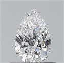 Natural Diamond 0.50 Carats, Pear with  Cut, D Color, VS1 Clarity and Certified by GIA