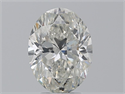 Natural Diamond 3.01 Carats, Oval with  Cut, H Color, SI2 Clarity and Certified by GIA