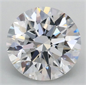 Lab Grown Diamond 1.09 Carats, Round with Ideal Cut, D Color, VS1 Clarity and Certified by IGI