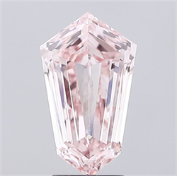 Picture of Lab Grown Diamond 3.05 Carats, HEXAGONAL with  Cut, Fancy Pink Color, VS1 Clarity and Certified by IGI