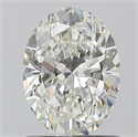 Natural Diamond 1.01 Carats, Oval with  Cut, I Color, SI1 Clarity and Certified by GIA