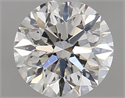 Natural Diamond 0.80 Carats, Round with Excellent Cut, H Color, VVS2 Clarity and Certified by GIA