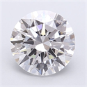 Lab Grown Diamond 3.03 Carats, Round with Excellent Cut, D Color, VVS2 Clarity and Certified by GIA
