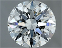 Natural Diamond 1.01 Carats, Round with Excellent Cut, G Color, SI1 Clarity and Certified by IGI