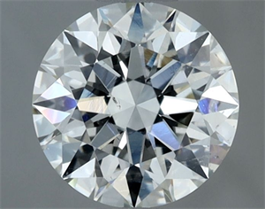 Picture of Natural Diamond 1.01 Carats, Round with Excellent Cut, G Color, SI1 Clarity and Certified by IGI