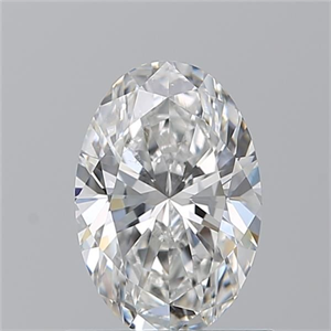 Picture of Natural Diamond 0.90 Carats, Oval with  Cut, F Color, SI1 Clarity and Certified by GIA