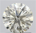Natural Diamond 0.90 Carats, Round with Excellent Cut, L Color, VS1 Clarity and Certified by IGI