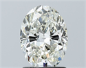 Natural Diamond 1.50 Carats, Oval with  Cut, J Color, SI1 Clarity and Certified by GIA