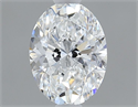 Natural Diamond 0.40 Carats, Oval with  Cut, E Color, SI2 Clarity and Certified by GIA