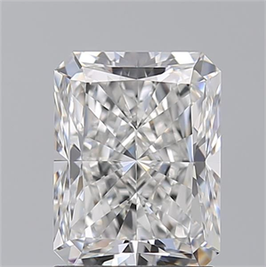 Picture of Natural Diamond 2.01 Carats, Radiant with  Cut, E Color, VVS2 Clarity and Certified by GIA