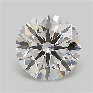 Picture of Lab Grown Diamond 1.06 Carats, Round with Ideal Cut, D Color, VVS2 Clarity and Certified by IGI