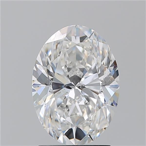 Picture of Natural Diamond 2.20 Carats, Oval with  Cut, E Color, SI1 Clarity and Certified by GIA
