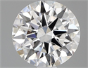 Lab Grown Diamond 1.03 Carats, Round with Ideal Cut, D Color, VS1 Clarity and Certified by IGI