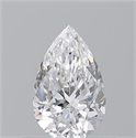 Natural Diamond 0.52 Carats, Pear with  Cut, D Color, VS2 Clarity and Certified by GIA