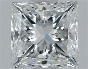 Picture of Natural Diamond 0.78 Carats, Princess with  Cut, F Color, FL Clarity and Certified by GIA