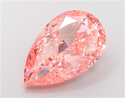 Picture of Lab Grown Diamond 15.06 Carats, Pear with  Cut, Fancy Vivid Pink Color, VS2 Clarity and Certified by IGI