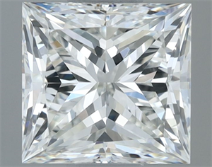 Picture of Natural Diamond 1.01 Carats, Princess with  Cut, G Color, IF Clarity and Certified by IGI