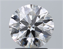 Diamante Natural 1.90 quilates, Redondo , Color F, claridad IF y certificado GIA