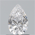 Natural Diamond 0.70 Carats, Pear with  Cut, D Color, VS2 Clarity and Certified by GIA