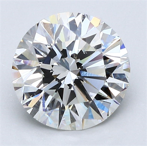Picture of Natural Diamond 2.52 Carats, Round with Very Good Cut, G Color, VS2 Clarity and Certified by GIA