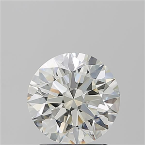 Picture of Natural Diamond 1.90 Carats, Round with Excellent Cut, K Color, VVS1 Clarity and Certified by GIA