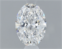 Natural Diamond 0.40 Carats, Oval with  Cut, E Color, VS2 Clarity and Certified by GIA