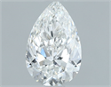 Natural Diamond 0.51 Carats, Pear with  Cut, E Color, VS2 Clarity and Certified by IGI