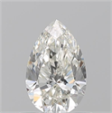 Natural Diamond 0.62 Carats, Pear with  Cut, J Color, VVS1 Clarity and Certified by GIA