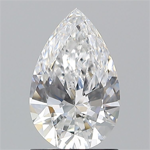 Picture of Natural Diamond 1.20 Carats, Pear with  Cut, D Color, VS1 Clarity and Certified by GIA
