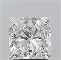 Natural Diamond 2.01 Carats, Princess with  Cut, F Color, VS2 Clarity and Certified by GIA