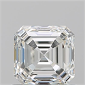 Diamante Natural 0.91 quilates, Asscher , Color H, claridad VVS1 y certificado GIA