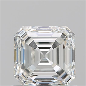 Foto Diamante Natural 0.91 quilates, Asscher , Color H, claridad VVS1 y certificado GIA de