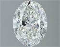 Natural Diamond 1.30 Carats, Oval with  Cut, I Color, SI1 Clarity and Certified by GIA