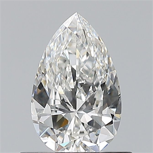 Foto Diamante Natural 0.60 quilates, De pera , Color F, claridad VS1 y certificado GIA de