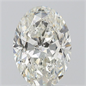 Natural Diamond 1.50 Carats, Oval with  Cut, H Color, VS1 Clarity and Certified by IGI