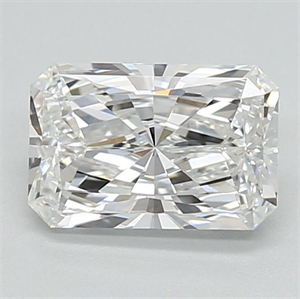 Picture of Lab Grown Diamond 1.07 Carats, Radiant with  Cut, E Color, VVS2 Clarity and Certified by IGI