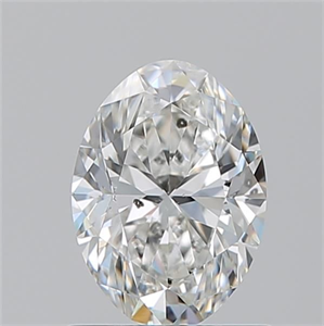 Picture of Natural Diamond 1.01 Carats, Oval with  Cut, G Color, SI2 Clarity and Certified by GIA