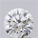 Lab Grown Diamond 1.14 Carats, Round with Ideal Cut, G Color, VVS2 Clarity and Certified by IGI