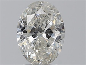 Foto Diamante Natural 2.01 quilates, Ovalado , Color H, claridad SI2 y certificado HRD de