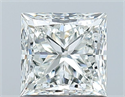 Natural Diamond 1.00 Carats, Princess with  Cut, H Color, VS2 Clarity and Certified by GIA
