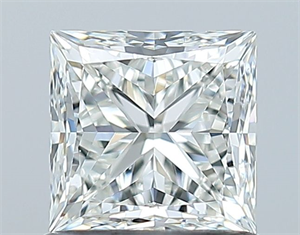 Picture of Natural Diamond 1.00 Carats, Princess with  Cut, H Color, VS2 Clarity and Certified by GIA