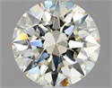 Natural Diamond 0.91 Carats, Round with Excellent Cut, M Color, SI1 Clarity and Certified by HRD