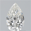 Natural Diamond 0.70 Carats, Pear with  Cut, G Color, VVS2 Clarity and Certified by GIA