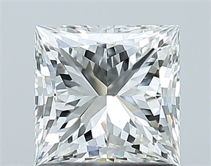 Picture of Natural Diamond 1.01 Carats, Princess with  Cut, H Color, VS2 Clarity and Certified by GIA