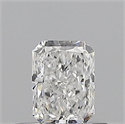 Natural Diamond 0.50 Carats, Radiant with  Cut, E Color, VVS1 Clarity and Certified by GIA